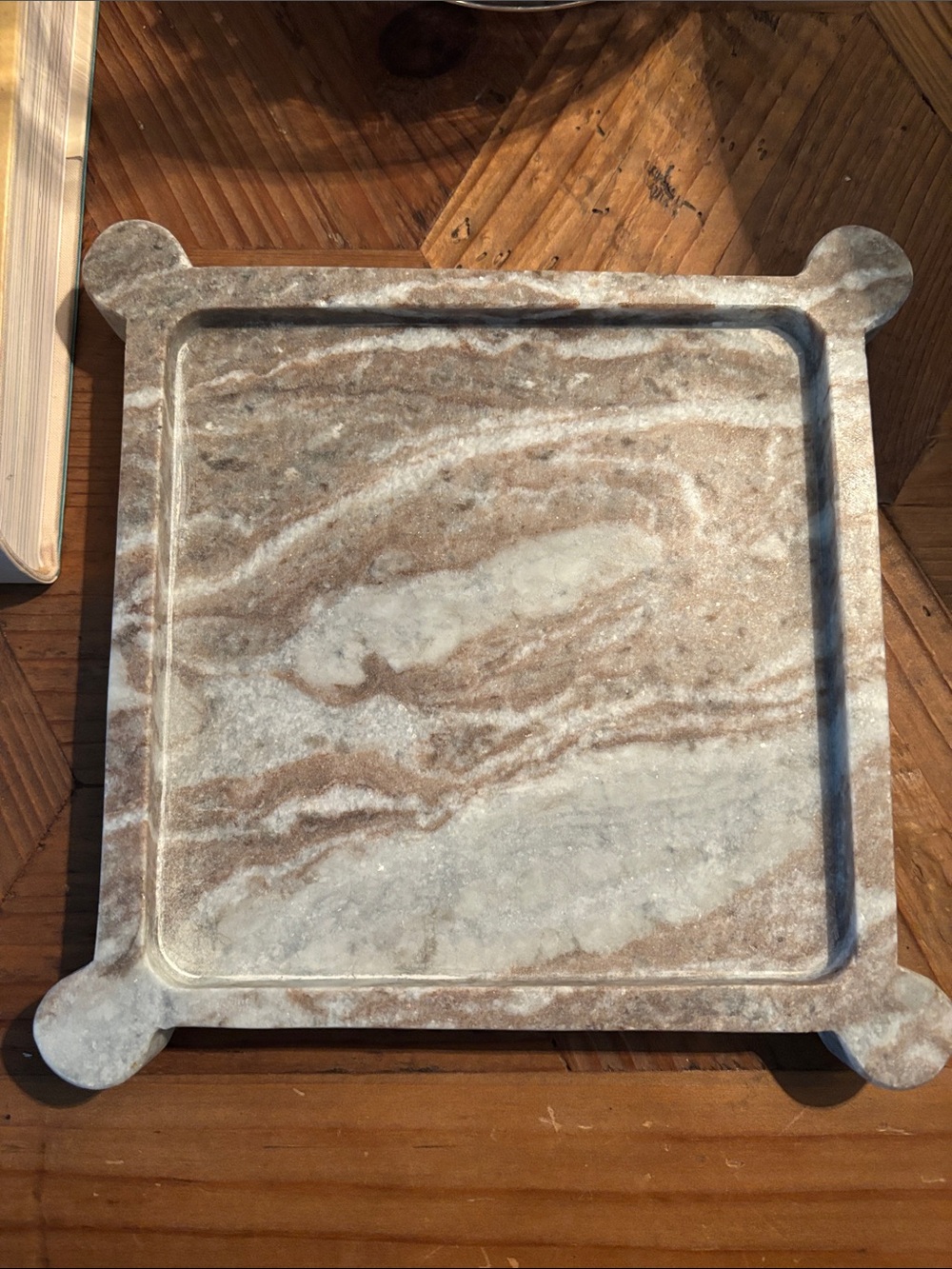 NWT STUDIO MCGEE THRESHOLD Marble Catchall Square Tray